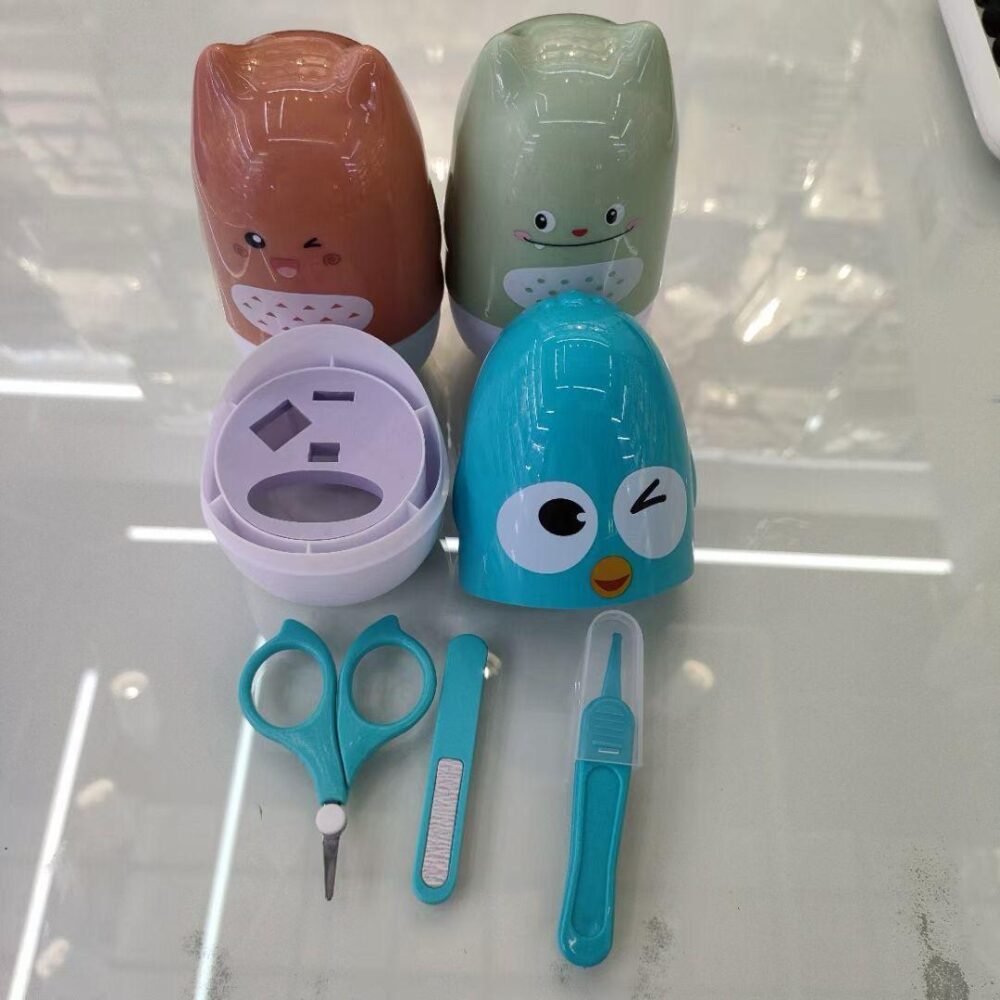 ست مانیکور ناخنگیر نوزاد و کودک وارداتی 5 تکه کارتونی حیوانات